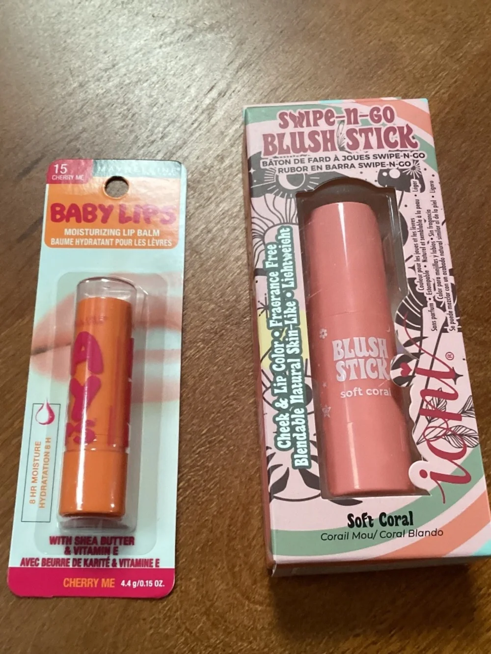 Maybelline Baby Lips moisturizing lip balm & Ioni Swipe-n-Go Blush Stick Bundle
